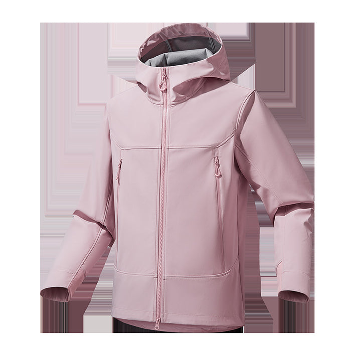 Men's Softshell Hoodie with Stretch, wind and water-repellent membrane and two-way zipper Mune Fashion