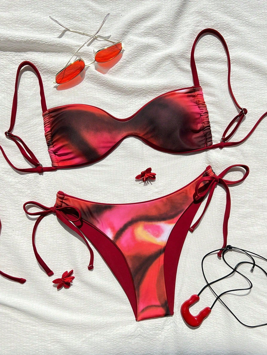 Women Push-Up Bikini with sophisticated animal print and adjustable straps Mune Fashion