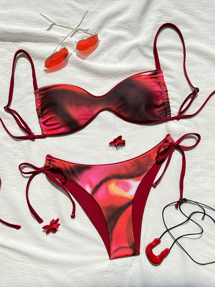 Women Push-Up Bikini with sophisticated animal print and adjustable straps Mune Fashion