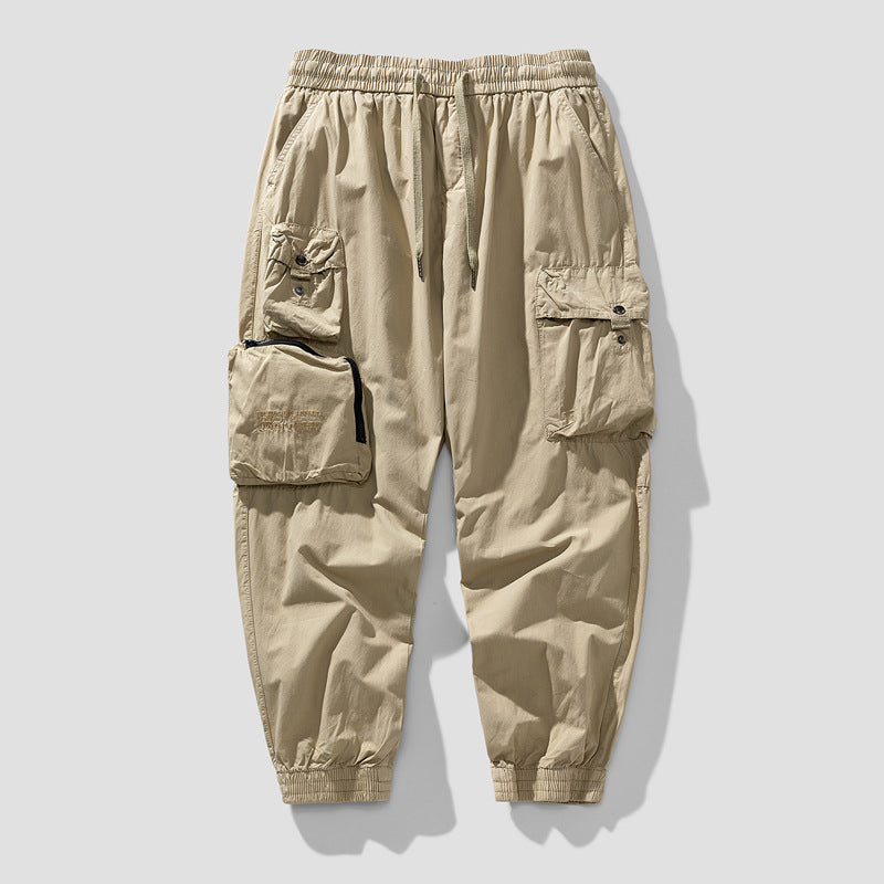 Herren Cargo-Joggerhose mit elastischem Bund, multifunktionalen Cargotaschen und abnehmbarer Packtasche Mune Fashion