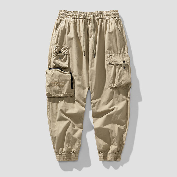 Herren Cargo-Joggerhose mit elastischem Bund, multifunktionalen Cargotaschen und abnehmbarer Packtasche Mune Fashion
