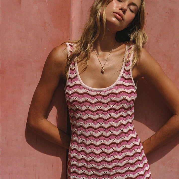 Ladies airy crochet beach dress Mune Fashion