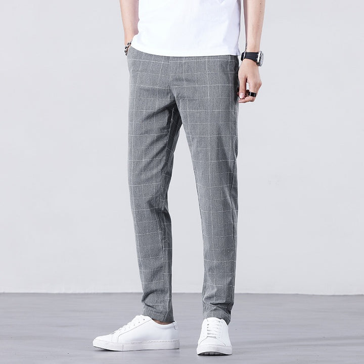 Men's Stylish Checkered Pants Mune Fashion