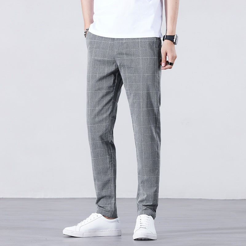 Men's Stylish Checkered Pants Mune Fashion