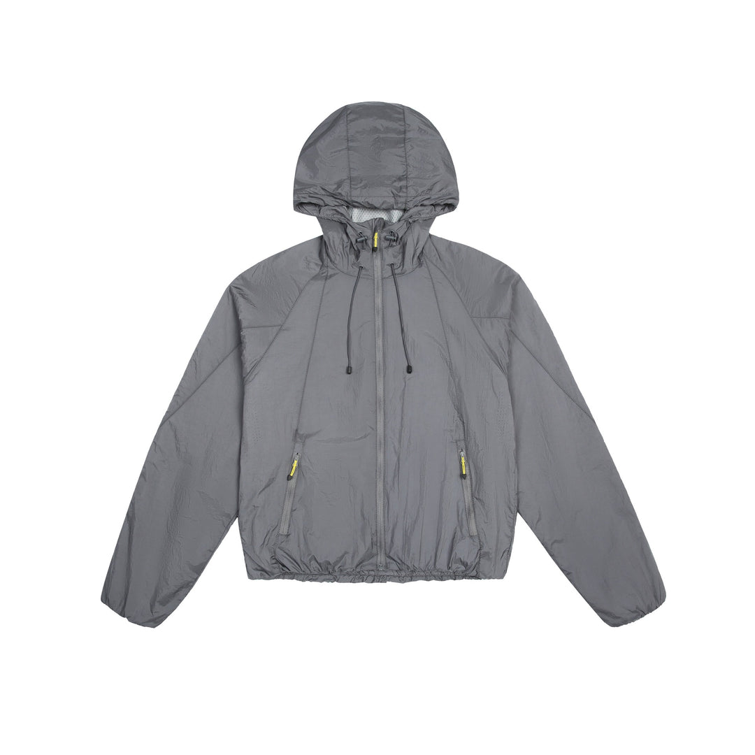 Unisex Lightweight Windbreaker with Adjustable Hood, Packable Nylon Jacket Mune Fashion