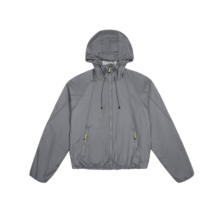 Unisex Lightweight Windbreaker with Adjustable Hood, Packable Nylon Jacket Mune Fashion