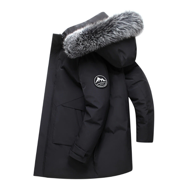 Women's Winter Parka with Removable Hood and Cozy Faux Fur Mune
