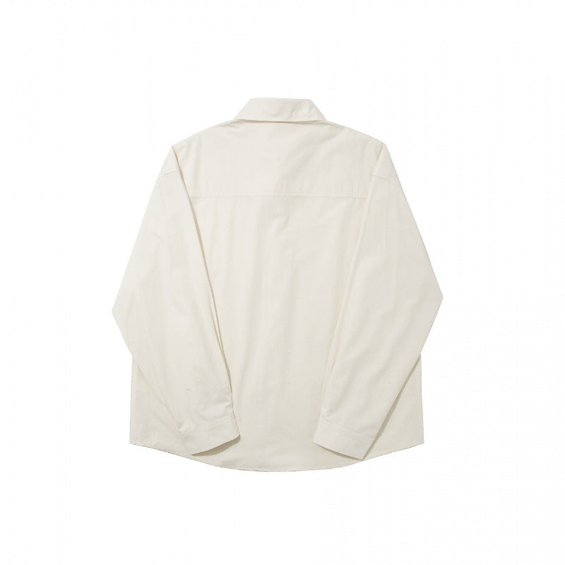 Men's Straight Panel Shirt made of heavy cotton blend with spread collar and full button placket Mune Fashion