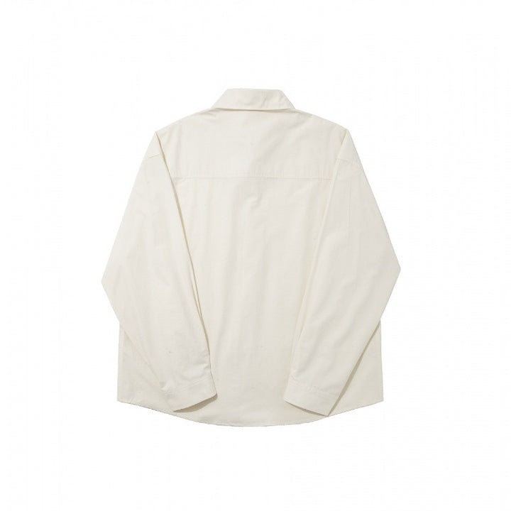 Men's Straight Panel Shirt made of heavy cotton blend with spread collar and full button placket Mune Fashion