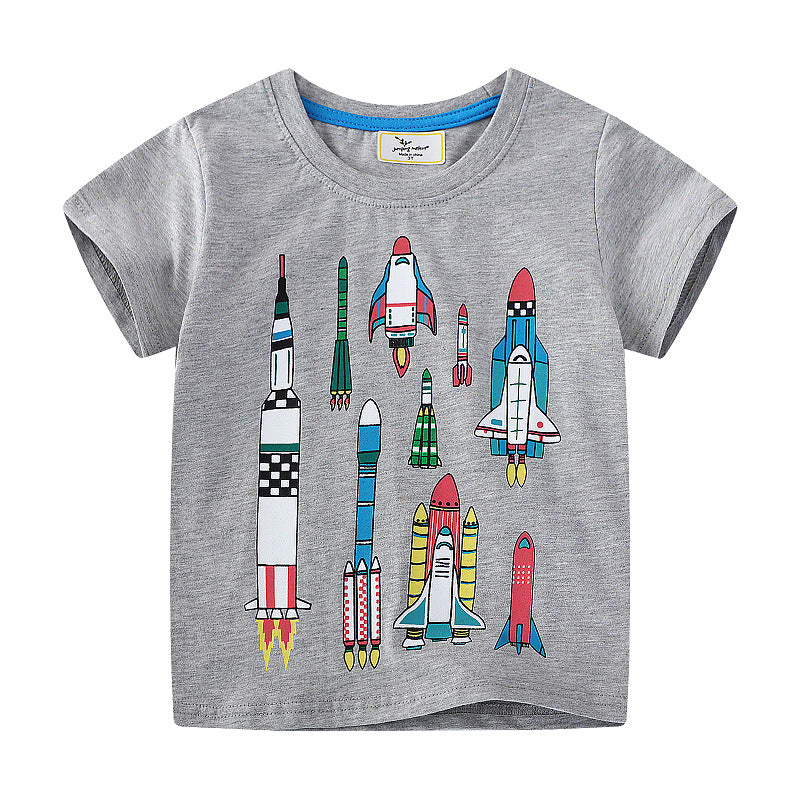 Boys T-shirt with rocket motifs Mune Fashion