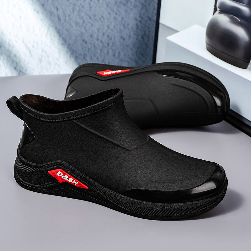 Men's waterproof insulated ankle boots with non-slip tread sole Mune Fashion
