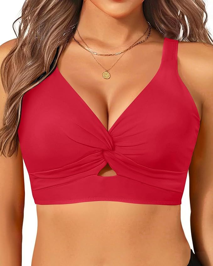 Women's sporty bikini top with floral design Mune Fashion