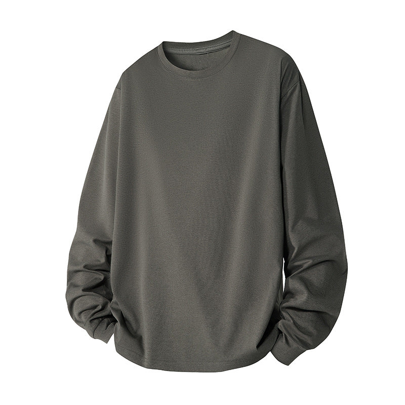 Men's oversized sweatshirt made of cotton blend with round neckline and ribbed cuffs Mune Fashion