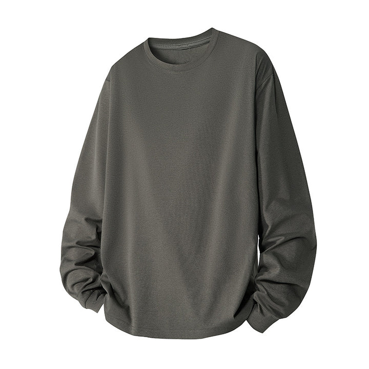 Men's oversized sweatshirt made of cotton blend with round neckline and ribbed cuffs Mune Fashion