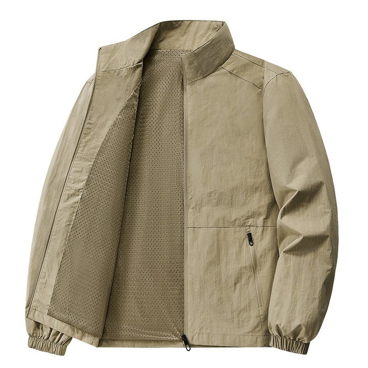 Men's Lightweight Casual Jacket with Narrow Collar Mune Fashion