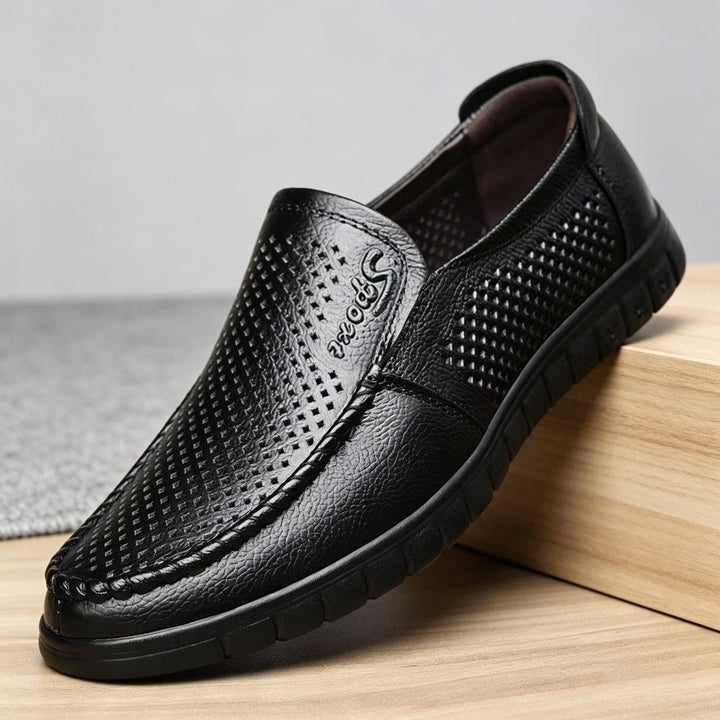 Men's Comfortable Leather Slippers Mune Fashion
