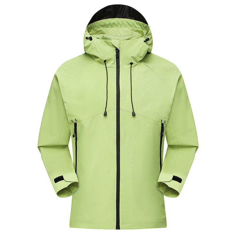 Men's Waterproof High-Visibility Shell Parka with Breathable Membrane, Adjustable Hood and Ventilation Mune Fashion