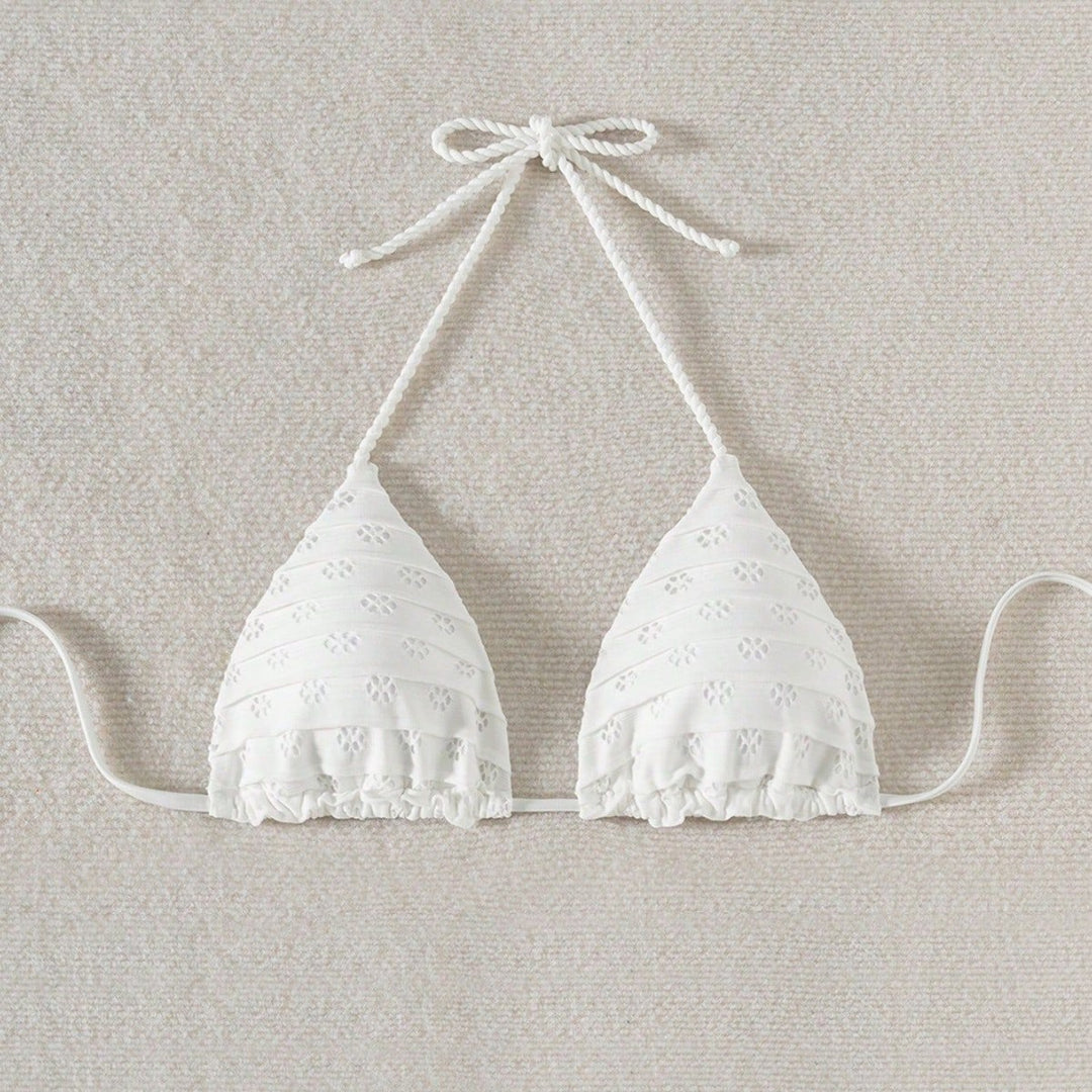 Women Triangle Bikini with playful ruffle details Mune Fashion