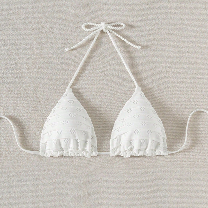 Women Triangle Bikini with playful ruffle details Mune Fashion