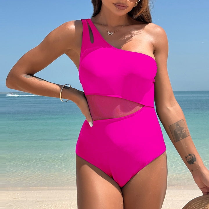 Women's elegant one-piece with asymmetric cut Mune Fashion