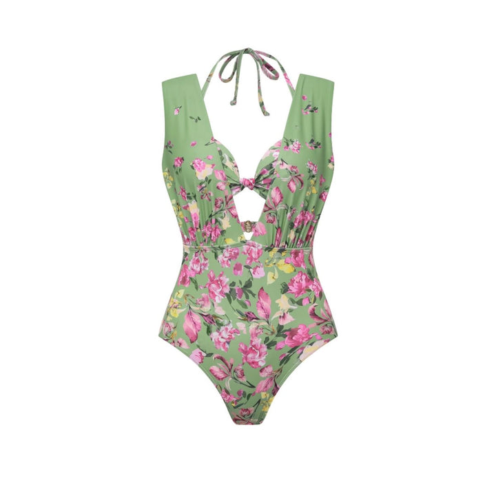 Women’s bikini set with floral cut and elegant maxi skirt Mune Fashion