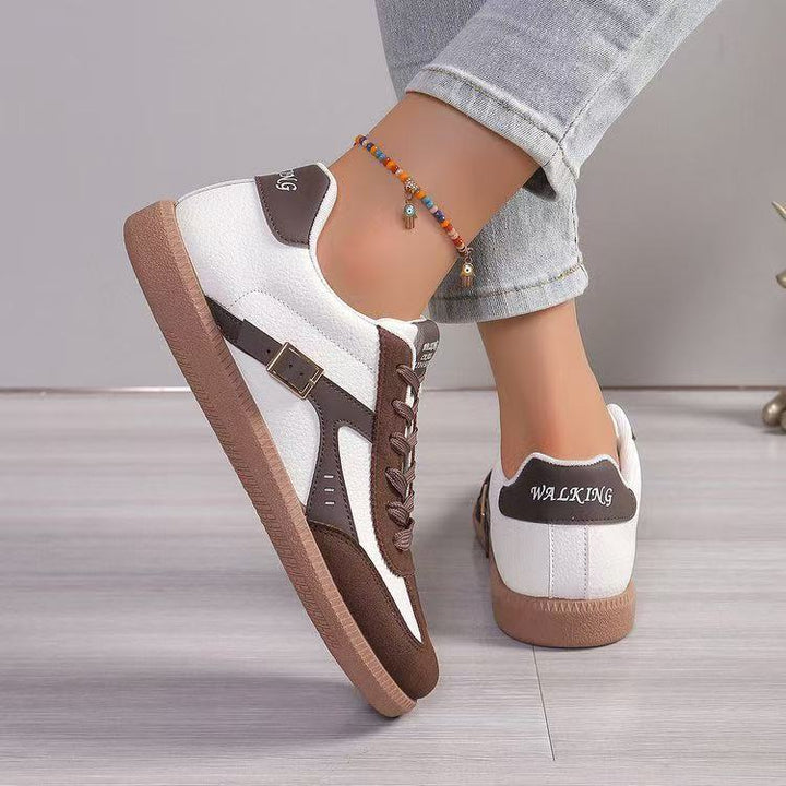 Damen Mary-Jane-Sneaker mit Klettverschluss und gepolstertem Komfortfußbett Mune Fashion