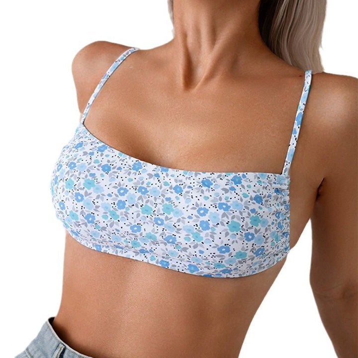 Women's bandeau bikini top with floral design Mune Fashion