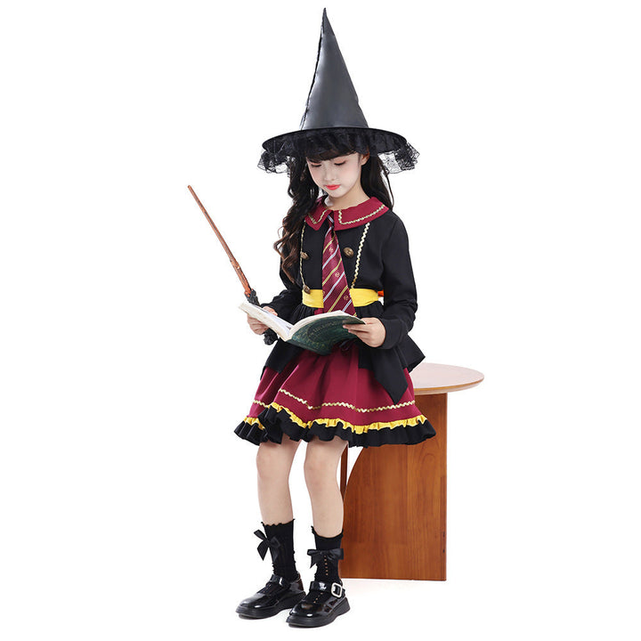 Women's Witch Costume with Colorful Accents Mune Fashion