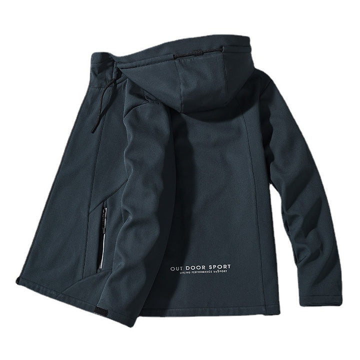Women Tailored Softshell Jacket with Hood, windproof membrane and concealed zippers Mune Fashion