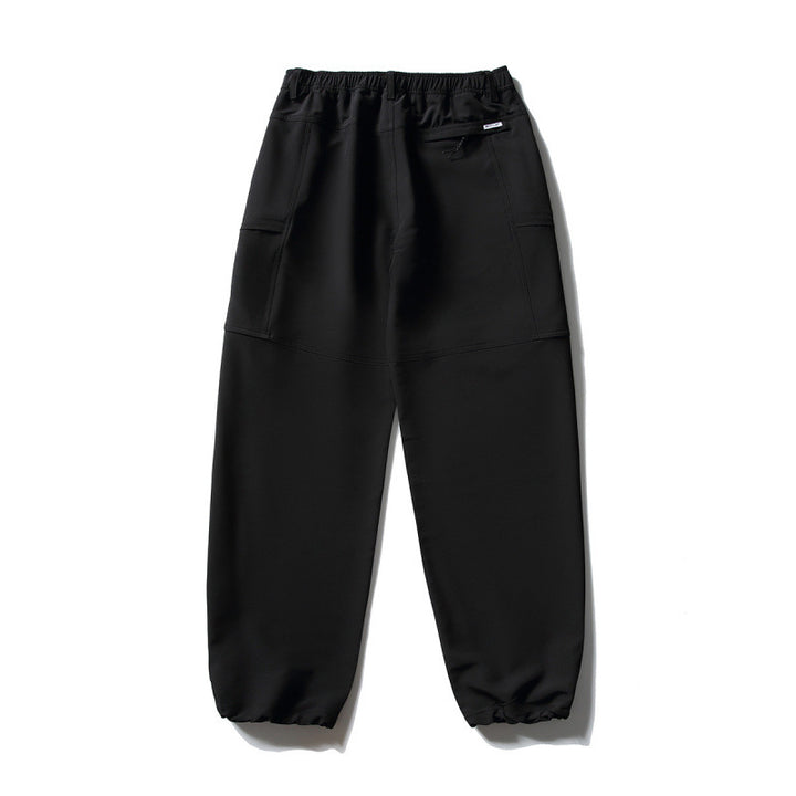 Men's Technical Cargo Casual Pants with Elastic Waistband, Knee Panels, and Zipper Pockets Mune Fashion