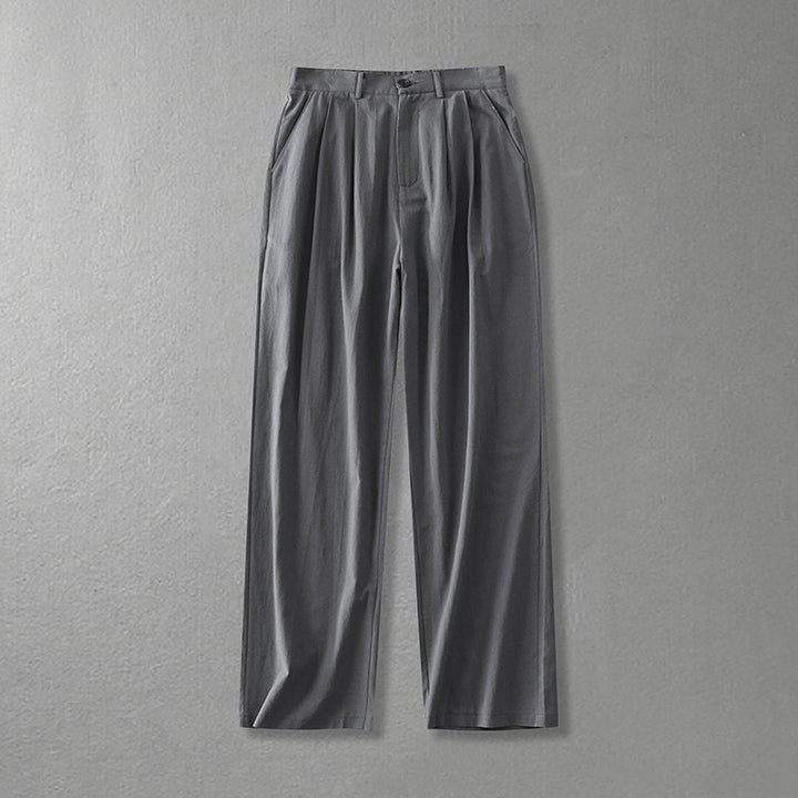Ladies Wide Pleat Trousers with High Waist Mune Fashion