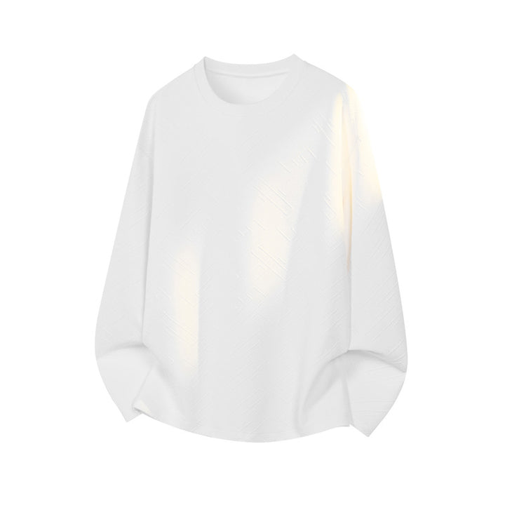 Men's Stylish Sweatshirt with Distinctive Structure Pattern Mune Fashion