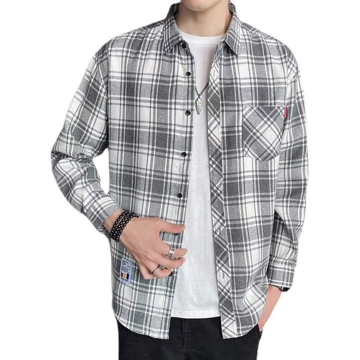 Men's Checked Flannel Shirt Mune Fashion