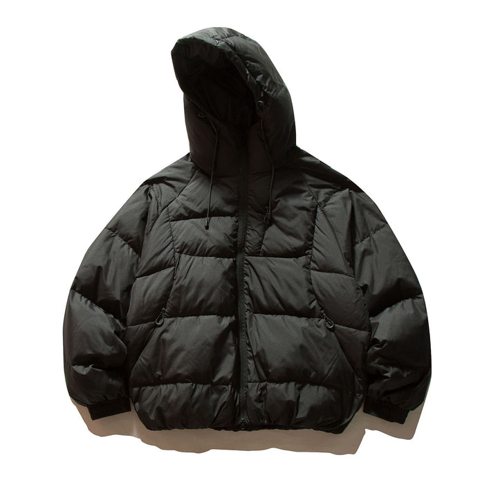 Men's Voluminous Padded Jacket with Thermo Insulation and High Hood Mune Fashion