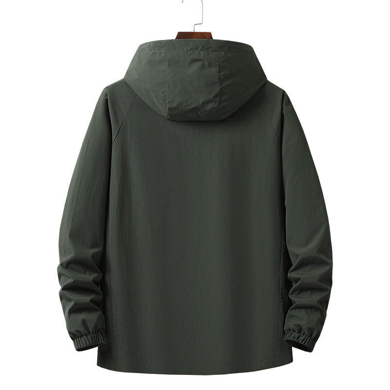 Men's Lightweight Outdoor Jacket with Adjustable Hood Mune Fashion
