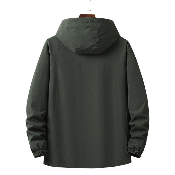 Men's Lightweight Outdoor Jacket with Adjustable Hood Mune Fashion