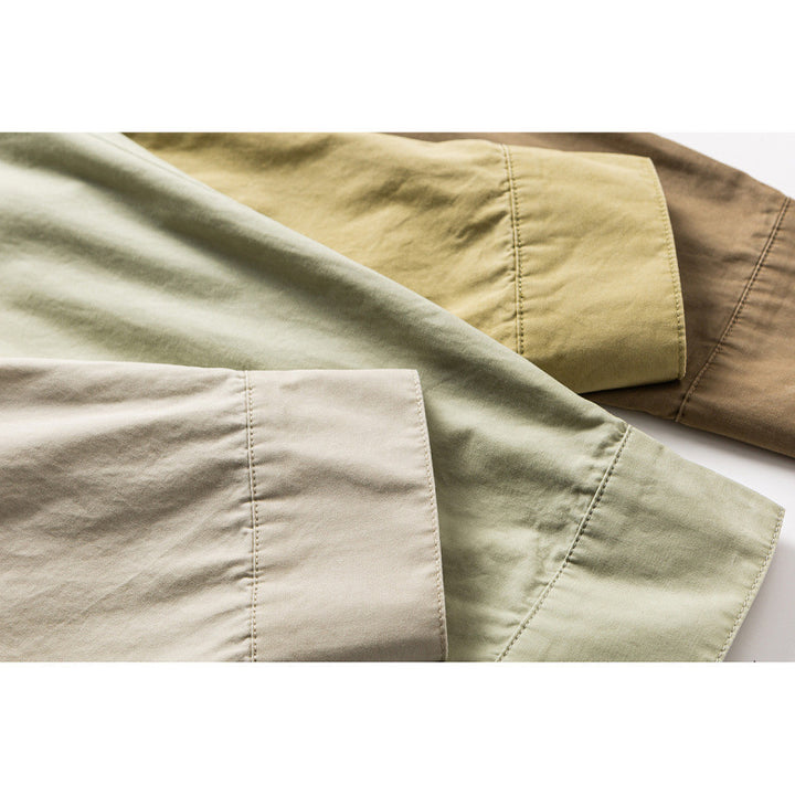 Men's Loose Oversized Shirt made of Cotton Twill with Spread Collar and Relaxed Fit Mune Fashion