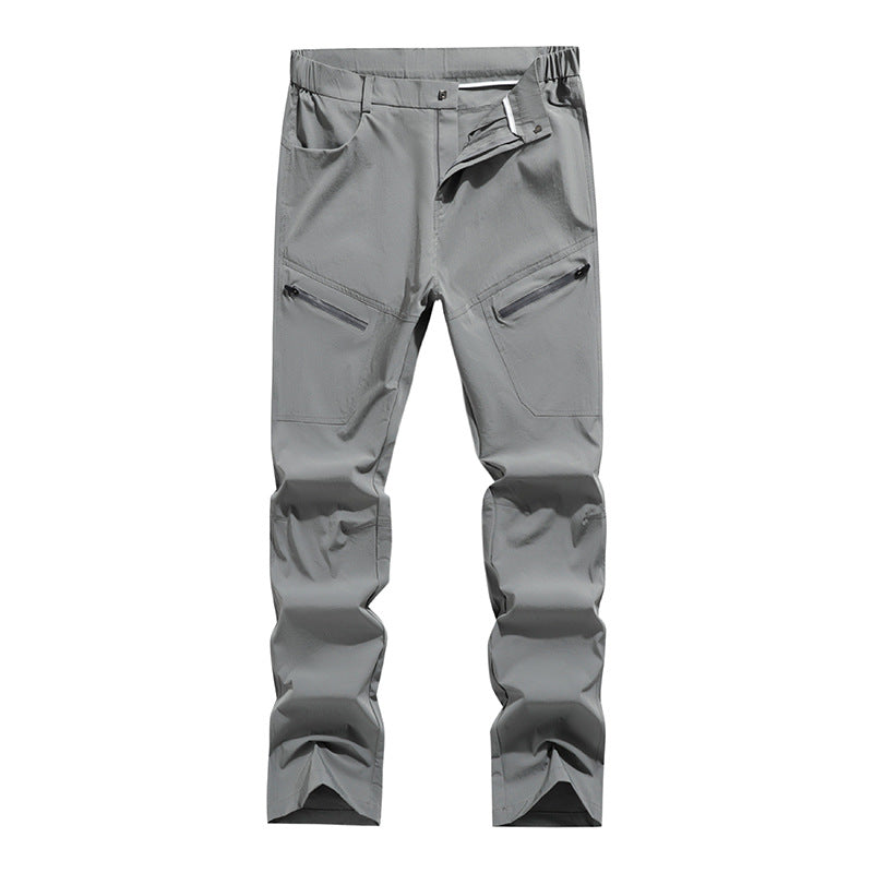 Men's ergonomic stretch trekking pants with concealed zipper pockets and pre-shaped knees Mune Fashion