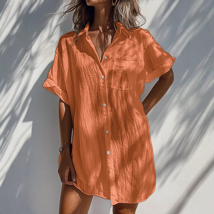 Ladies light and airy short-sleeve blouse Mune Fashion