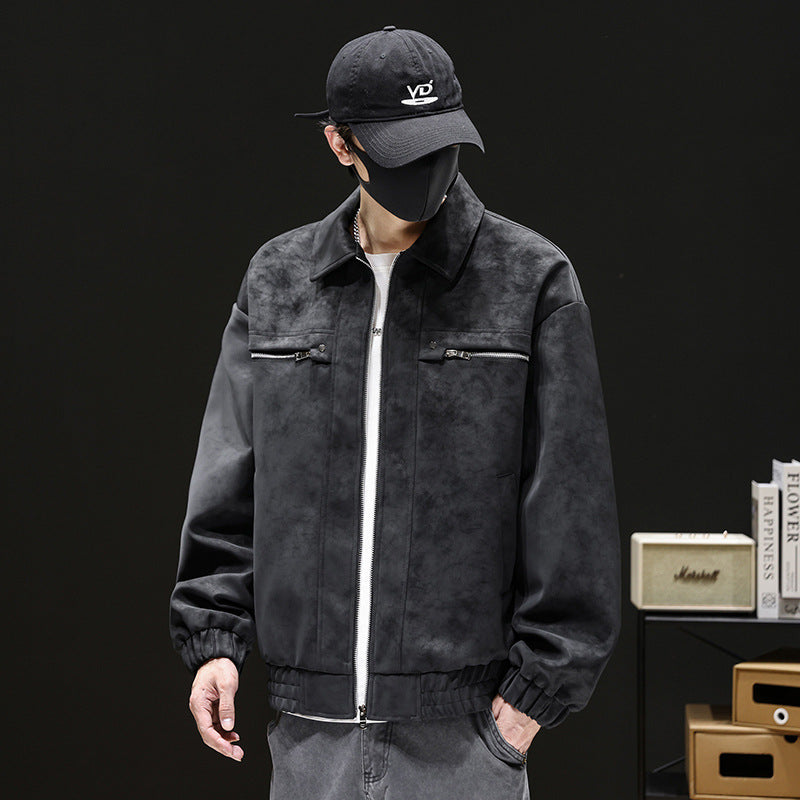 Men's Fashion Suede Jacket