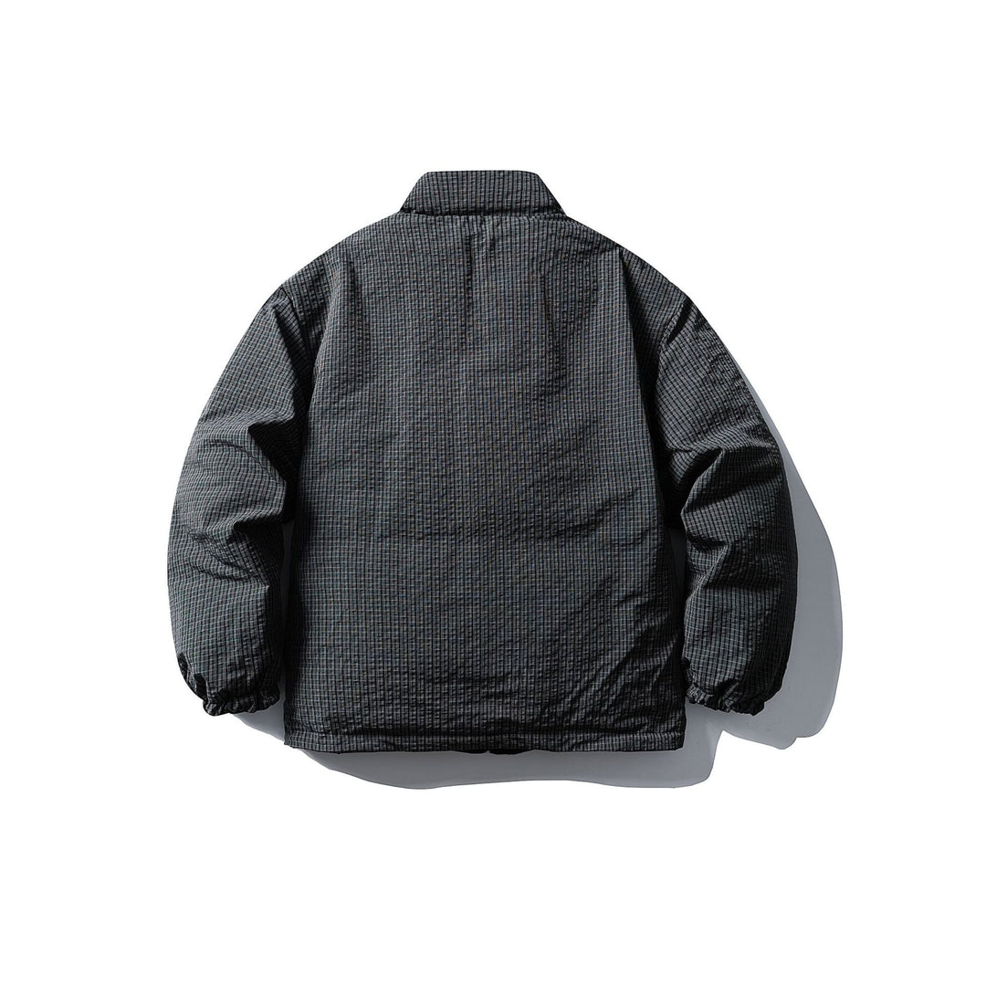 Men's Quilted Thermal Insulation Jacket with High Stand Collar Mune Fashion