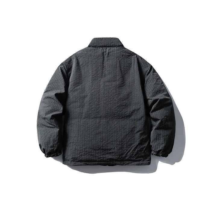 Men's Quilted Thermal Insulation Jacket with High Stand Collar Mune Fashion