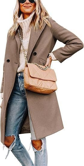 Women Elegant Wool Coat