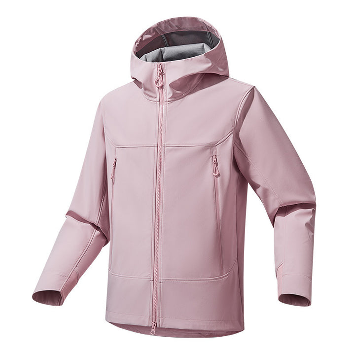 Men's Softshell Hoodie with Stretch, wind and water-repellent membrane and two-way zipper Mune Fashion