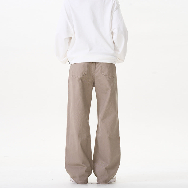 Unisex Wide cut chino pants with a low crotch and casual waistband Mune Fashion