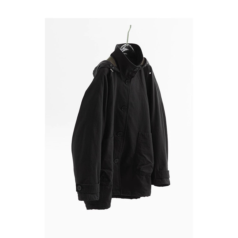 Women's Fashionable Transitional Jacket with Removable Hood Mune Fashion