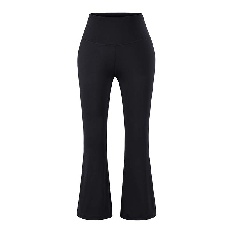 Women's High-Waist Yoga Flare Pants with Flared Hem and Comfort Waist Mune Fashion