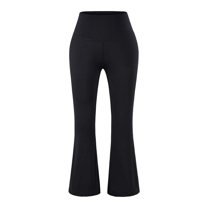 Women's High-Waist Yoga Flare Pants with Flared Hem and Comfort Waist Mune Fashion