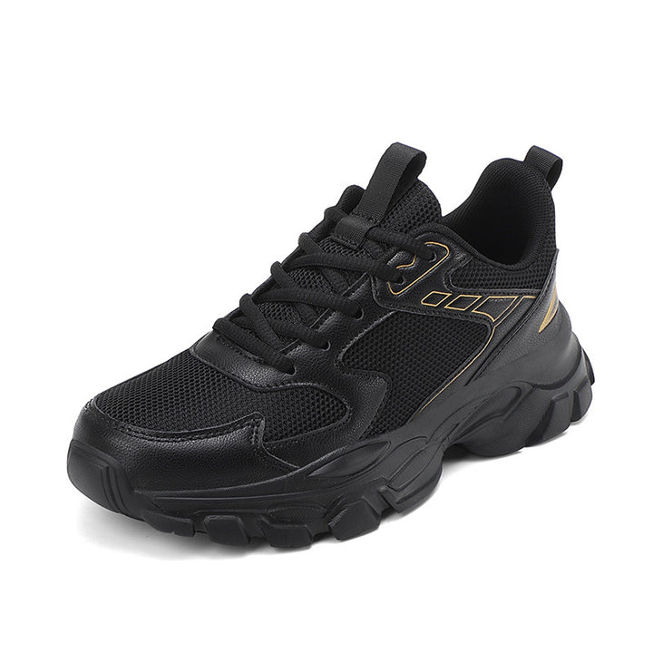 Unisex nan voluminous platform sneakers with breathable mesh, shock-absorbing midsole, and slip-resistant tread sole Mune Fashion