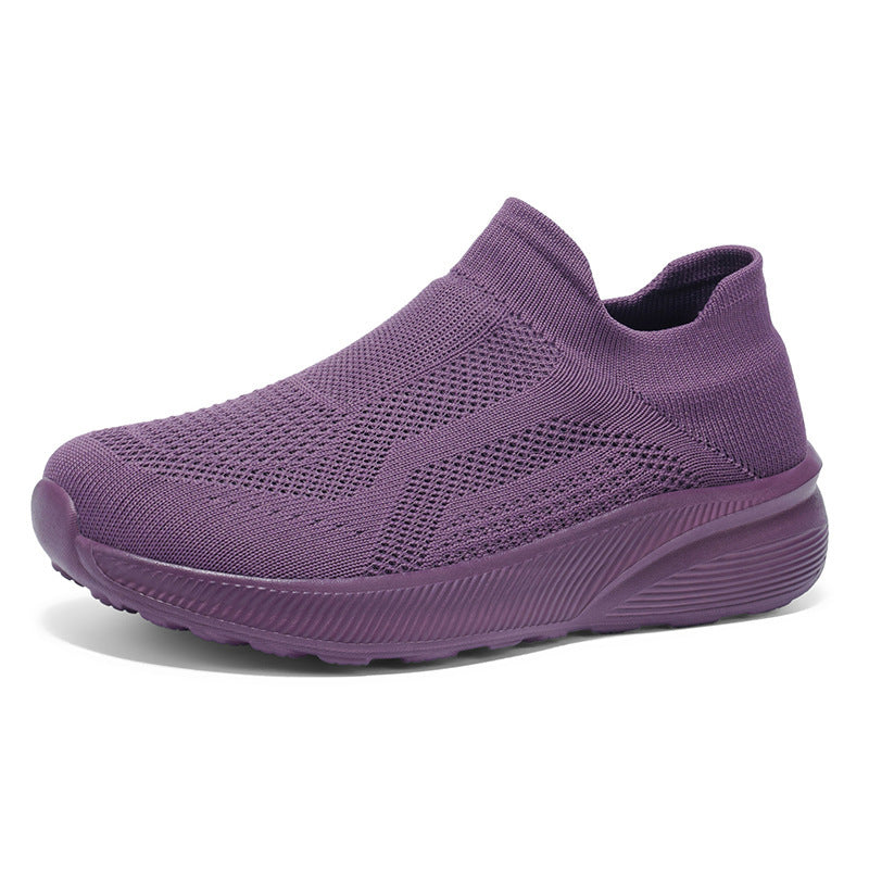 Unisex Breathable Knitted Slip-on Sneaker with Memory Footbed Mune Fashion